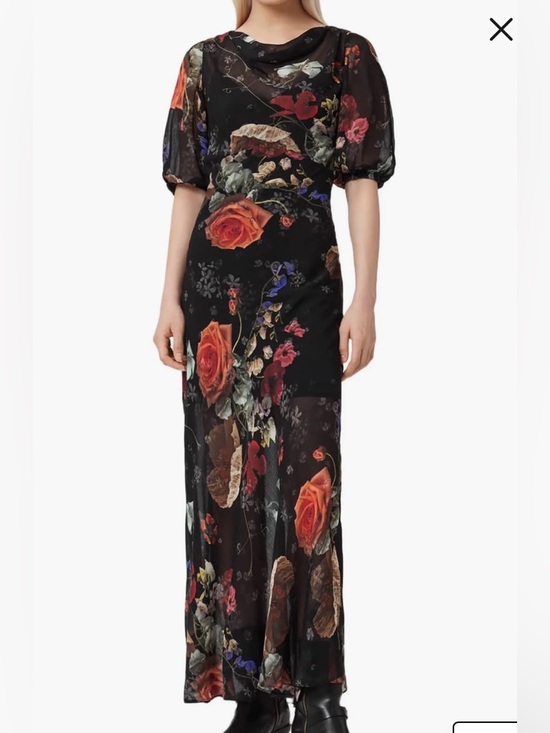 All Saints Dresses & Skirts - AllSaints Tiwa Floral Puff Sleeve Maxi Dress